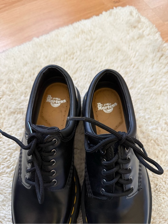 Dr. Martens Black Platform Oxford Shoes / Platform Lace-Up Shoes main image 6
